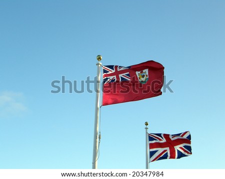 Bermudan & UK Flags