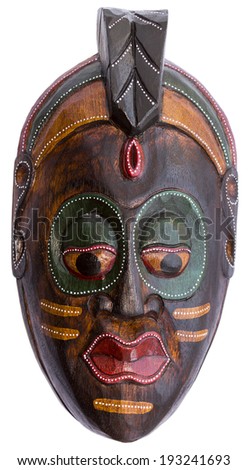 Wooden decorative mask from Africa