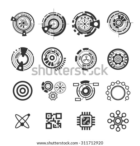 Abstract Future Icons,Vector - 311712920 : Shutterstock