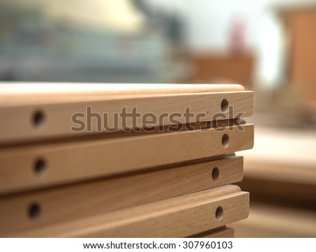 Production of oak wood furniture