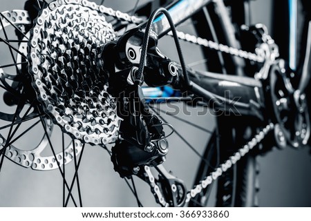 bicycle parts rear wheel brake disc cassette fragment frame