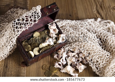 chest of gold, net of the shell