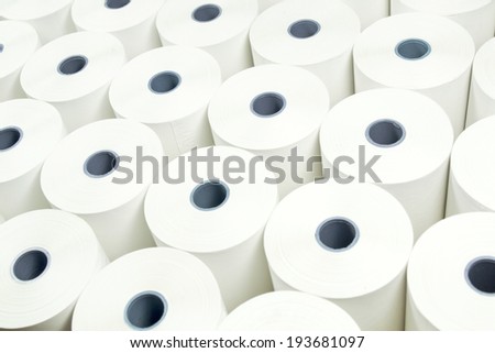 Abstract view of Industrial roll of paper