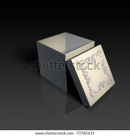 3d Illustration of the safe for expensive jewelry