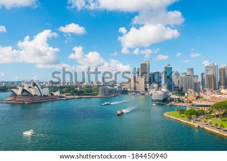 Circular Quay and Opera House, Sydney, NSW, Australia