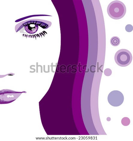 Vector Woman Face - 23059831 : Shutterstock