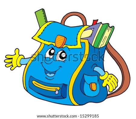 clipart school bag. stock vector : School bag on