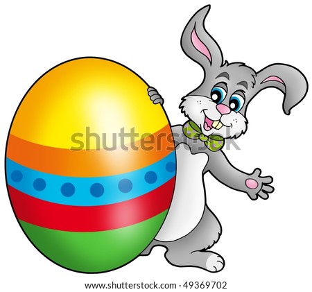 pics of easter bunnies to color. stock photo : Easter bunny