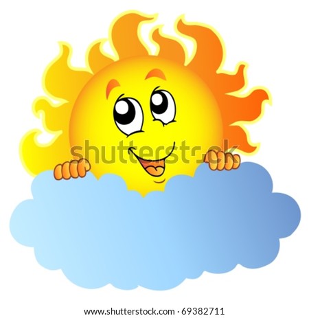 cartoon sun rays. stock vector : Cartoon Sun