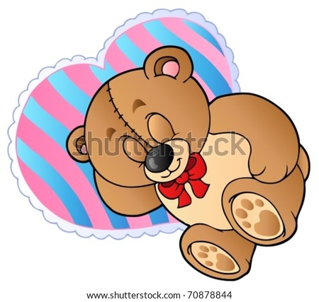 teddy bear eating