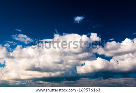 dramatic sky and clouds at sunset (sunrise)