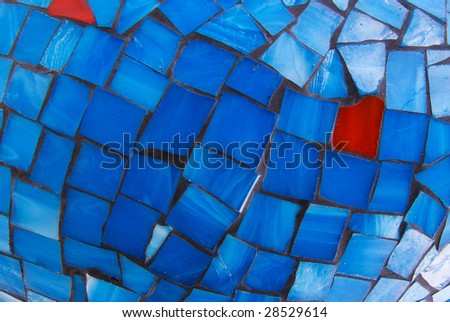 red and blue abstract mosaic background