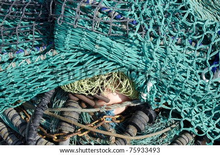 nets of fishing boats