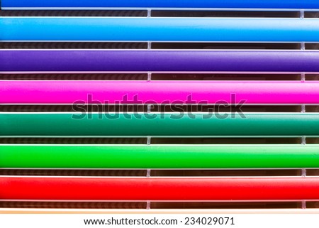 colors bar close-up