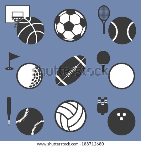 List of ball sports related icons