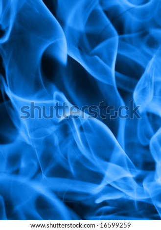 Abstract blue flame background