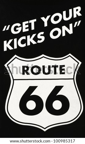 Photograph Of A Road Banner Along Old Route 66
