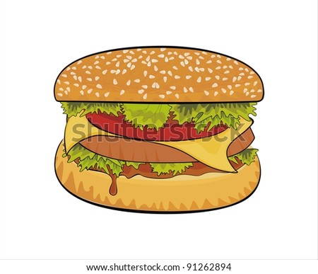 Drawn Hamburger