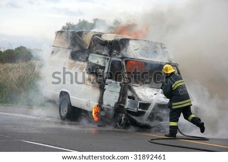 Burning Truck