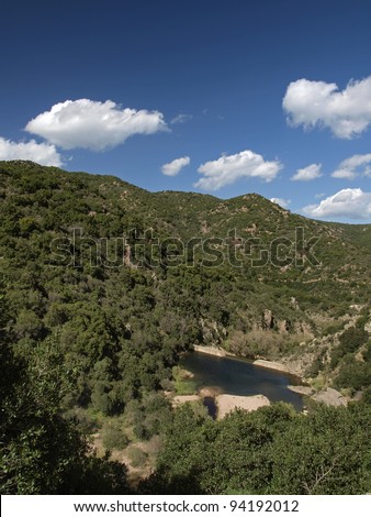 River Rio Cannas, Southeast Sardinia, Italy, Europe