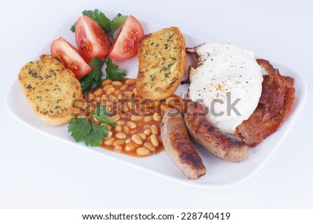 English breakfast, Food