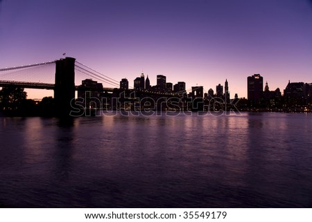 newyork at night. new york skyline night