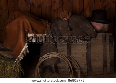 Cowboy Resting