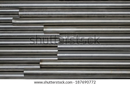 Steel tubes.