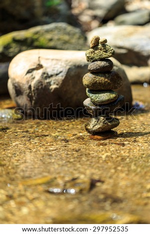 Rock in Brook Nature,believe in the healing waters
