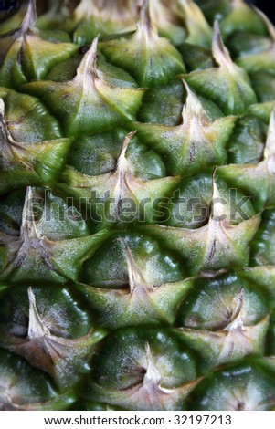 Ripe Juicy Green Pineapple SkinTexture