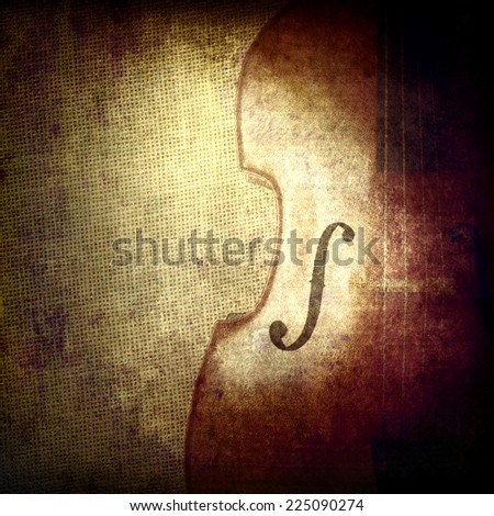Bass on old fabric, music background texture