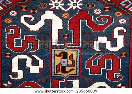 Part of handmade carpet