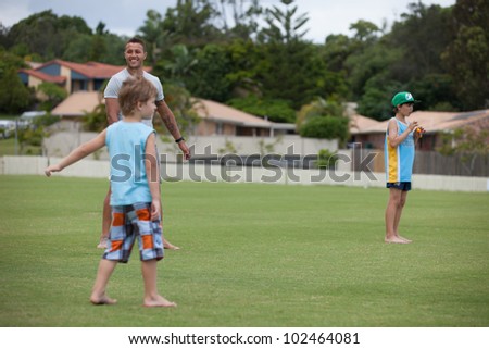 GOLD COAST-MARCH 11: GC Titans rugby team captain Scott Prince appeared on charity Cricket Match at Austar show grounds. He did practice session with kids on March 11, 2012 on Gold Coast, Australia.