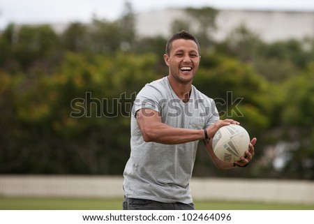 GOLD COAST-MARCH 11: GC Titans rugby team captain Scott Prince appeared on charity Cricket Match at Austar show grounds. He did practice session with kids on March 11, 2012 on Gold Coast, Australia.