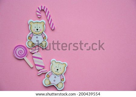 wooden toys, background for text