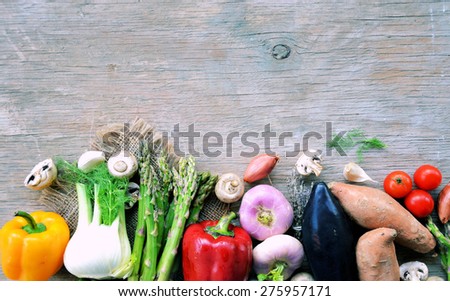 Fresh vegetables . Background. Healthy lifestyle