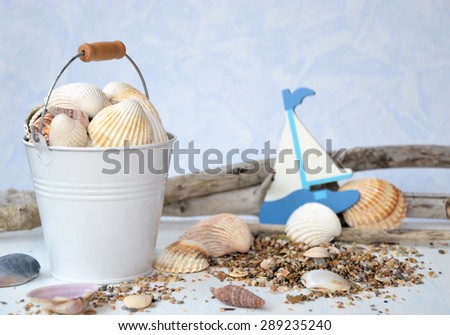 summer sea decoration ,background for text