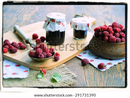 raspberry jam ,,vintage style