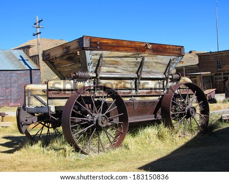 Abandoned cart in Bodie, Ghost Town, California
