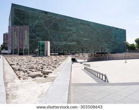 SANTIAGO, CHILE - NOVEMBER 20, 2014: Museum of Memory and Human Rights, is dedicated to the victims of human rights violations during the regime led by Augusto Pinochet between 1973 and 1990.