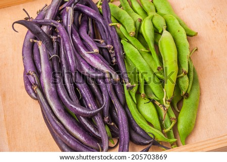 young bean pods