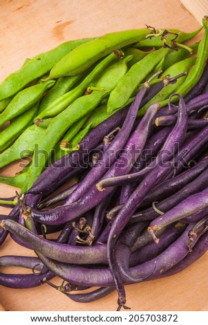 young bean pods