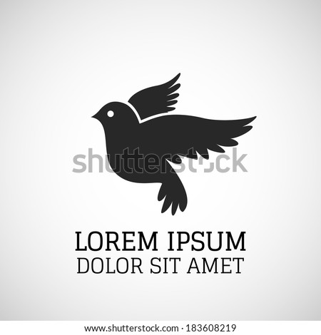 Dove icon vector Dove icon vector