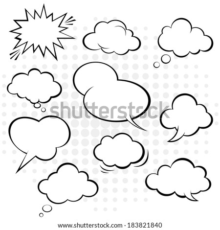Comic speech bubble Vector Comic speech bubble Vector