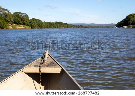 canoe in SÃ£o Francisco\'s river / canoe / canoe