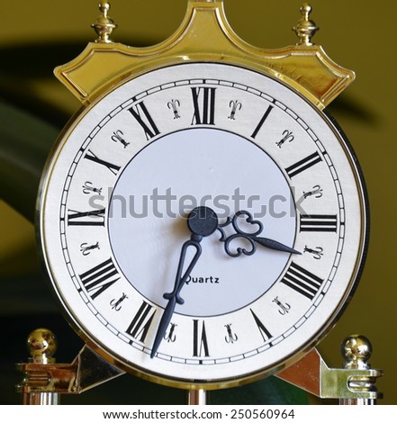 old grandfather clock, South Bohemia, Czech Republic