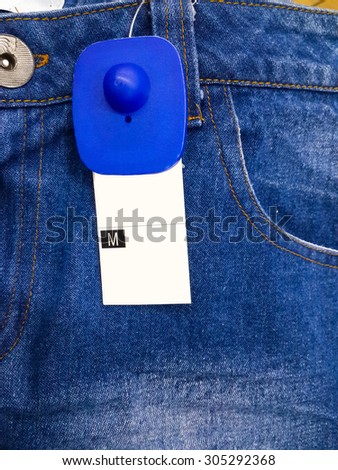 Jean tag label