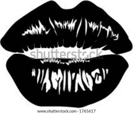 Lips Black