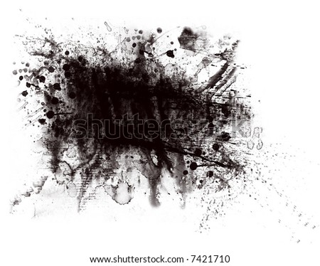 blood splatter black background. stock photo : Black Gray Blood