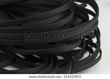 Colored cables - Stock Image macro.